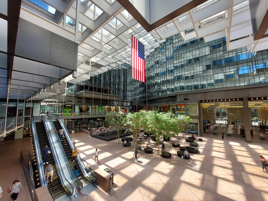 wide view of inside ids crystal court in downtown minneapolis